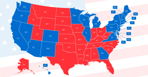 Political Map of the United States