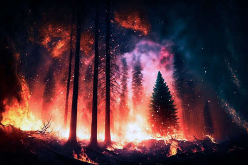 Canadian wildfire